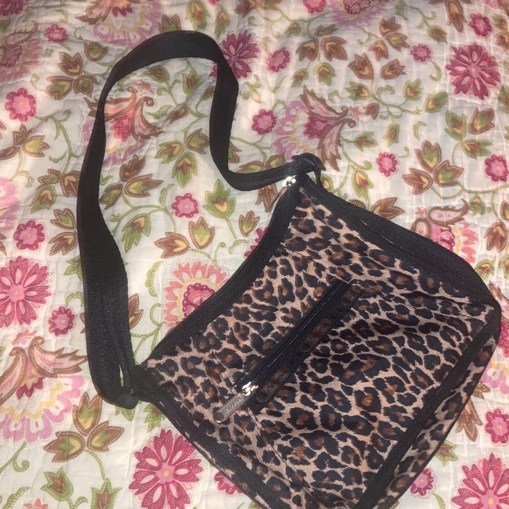 LeSportsac leopard nylon crossbody bag